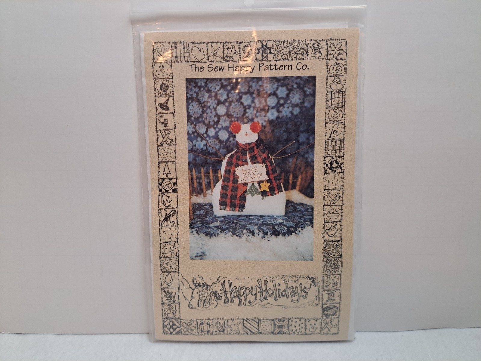 The Sew Happy Pattern Co. Snowbound Friends Snowman Pattern Christmas