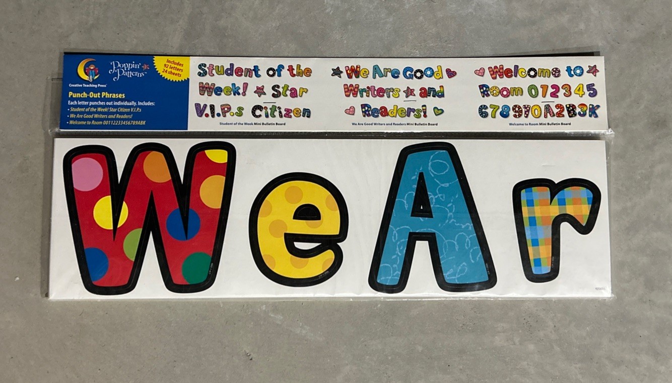 Poppin’ Patterns by CTP Punch-Out Phrases; Welcome To Room…; Student Of The Week
