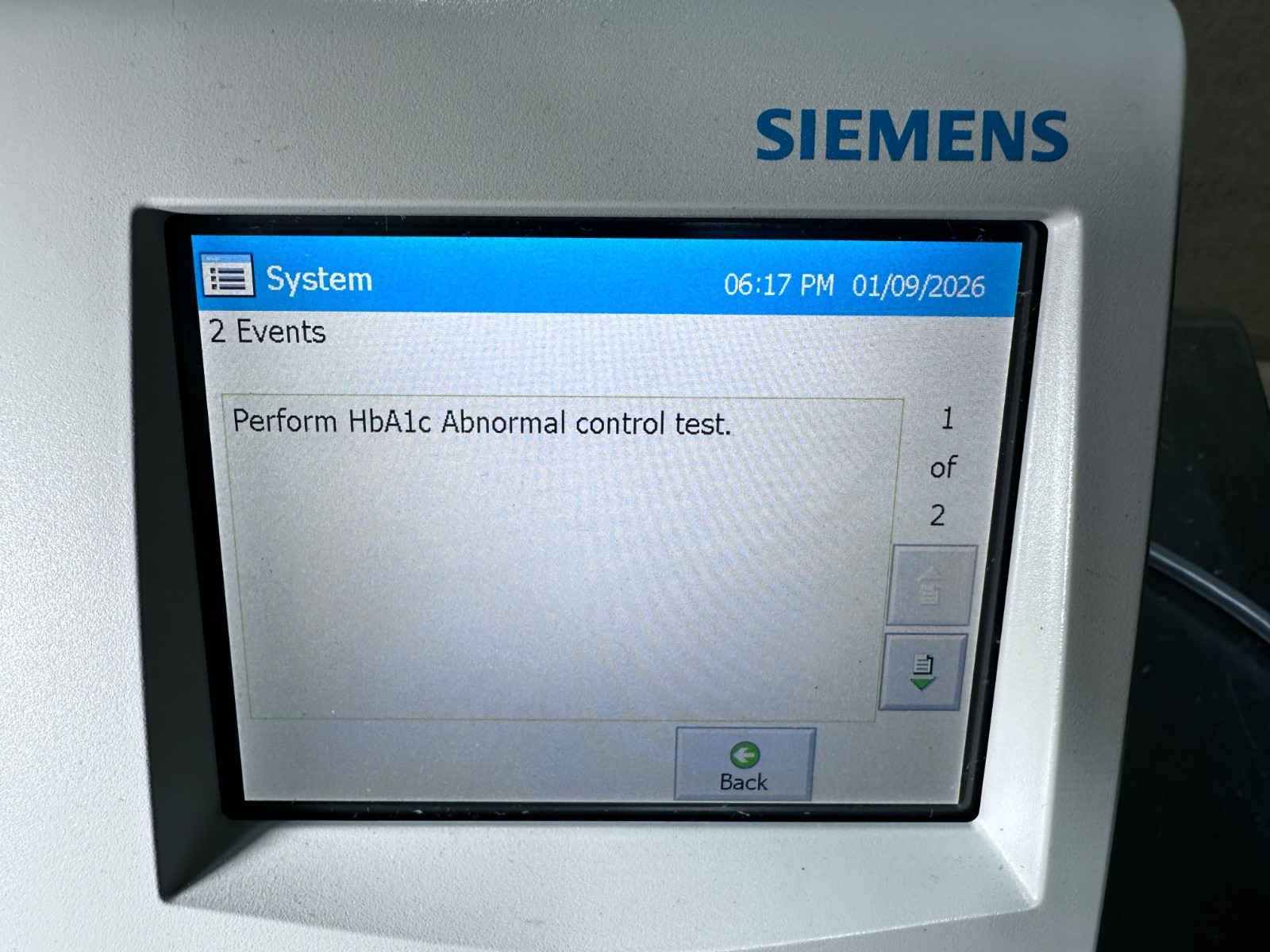 Siemens DCA Vantage Analyzer | HbA1c Testing | Tested & Powers On
