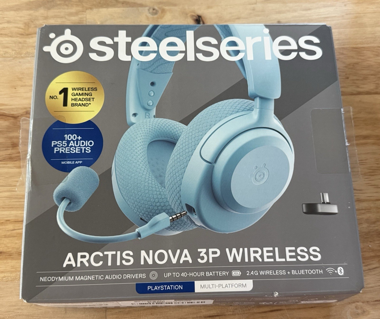 SteelSeries Arctis Nova 3P Wireless Multi-Platform Gaming Headset — Aqua [61688]