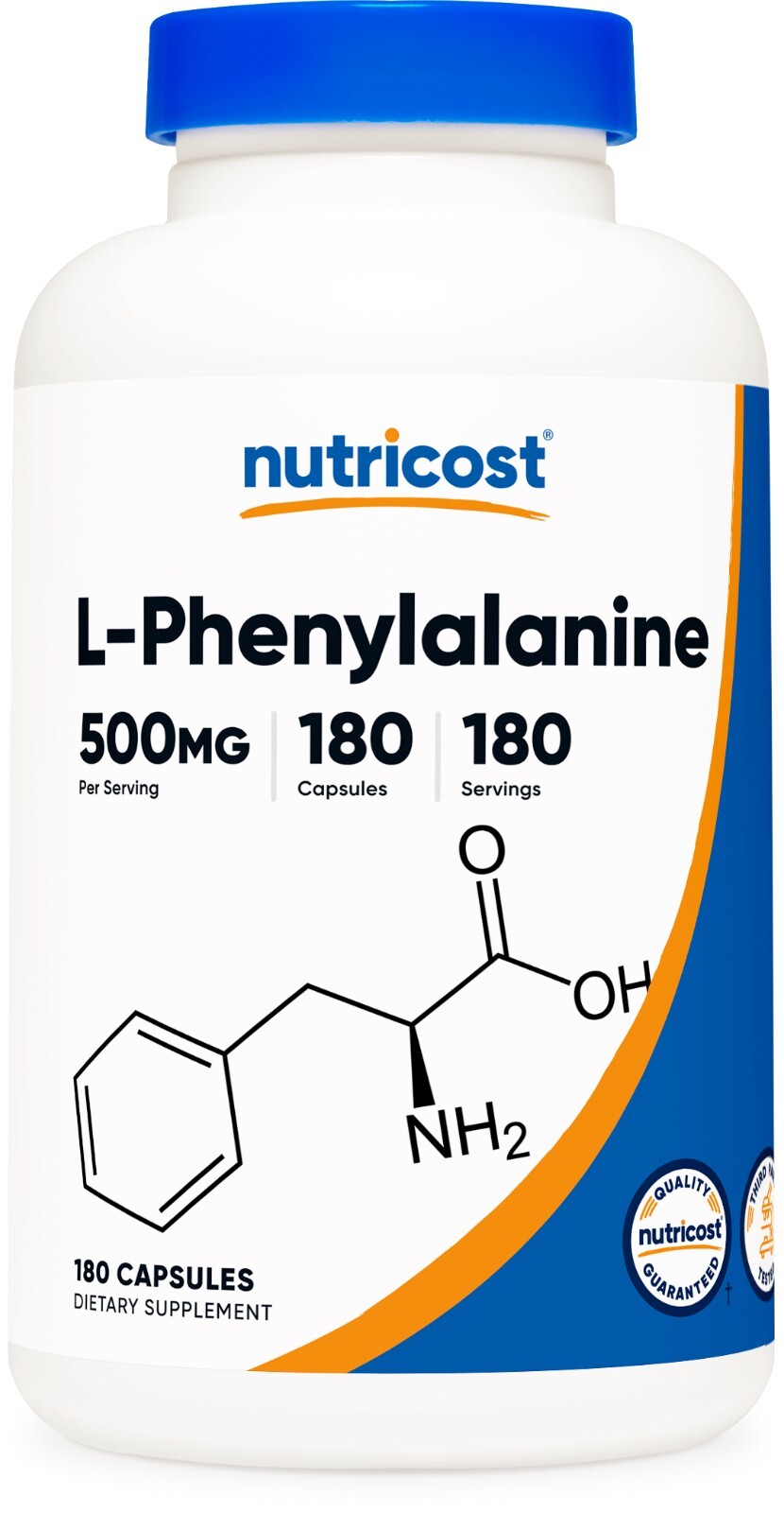Nutricost L-Phenylalanine 500mg 180 Caps