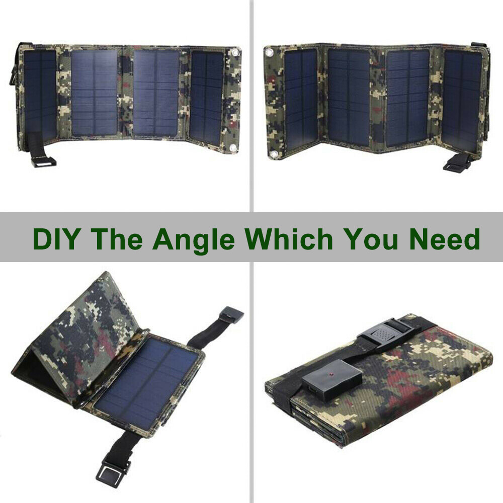 Portable Solar Panel Charger - Fast Charging for Camping, Hiking & Travel