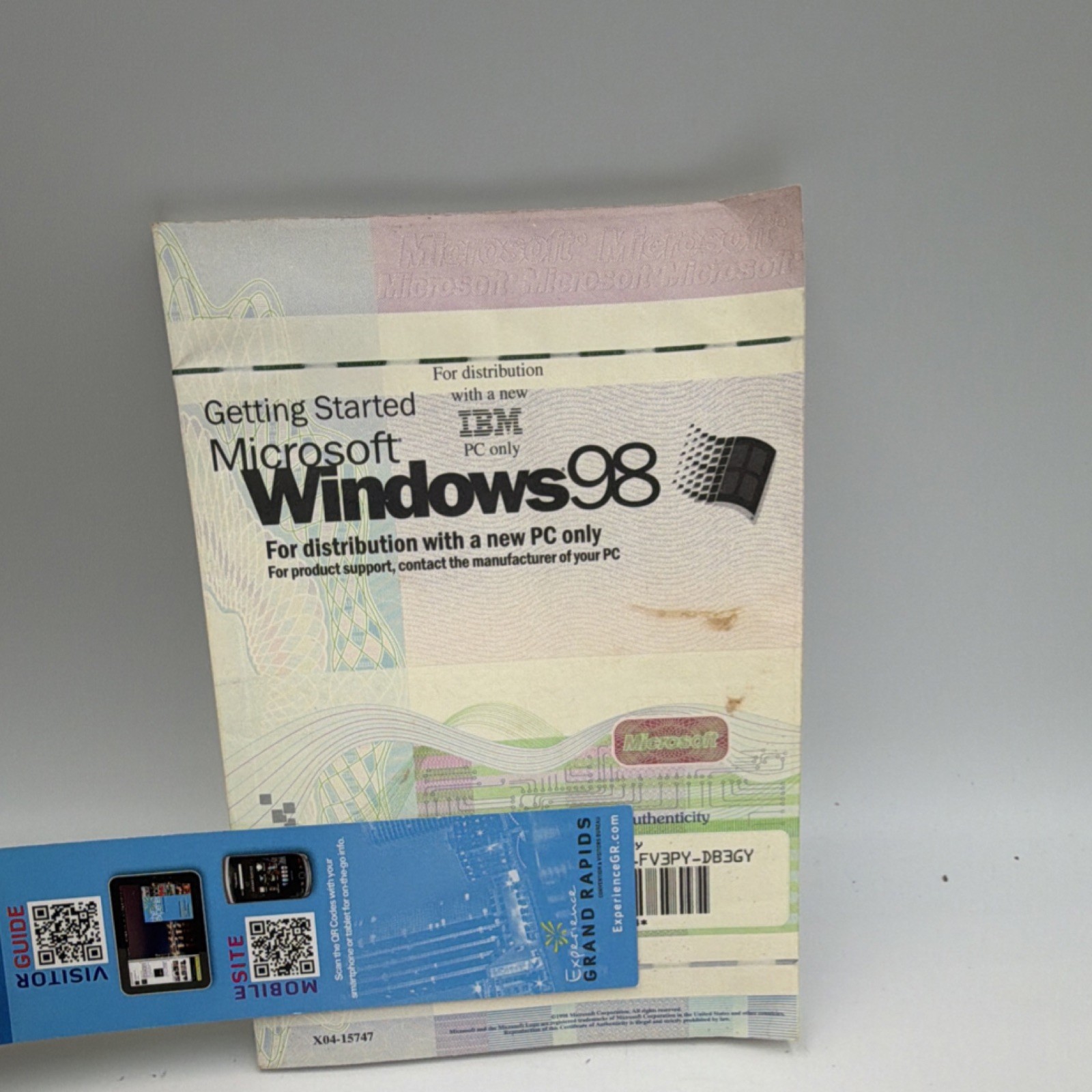 Microsoft Windows 98 Getting Started Manual for IBM Desktop PC, English No CD