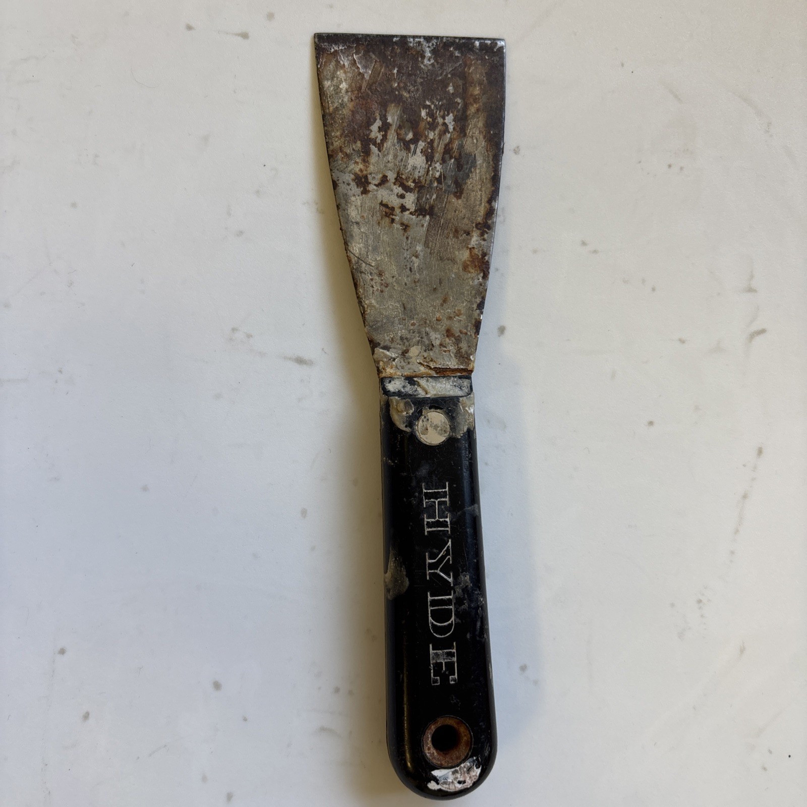 VINTAGE HYDE Ridged Blade Wall Scraper 1.5”Wide Blade 1970s Era USA Made 02300
