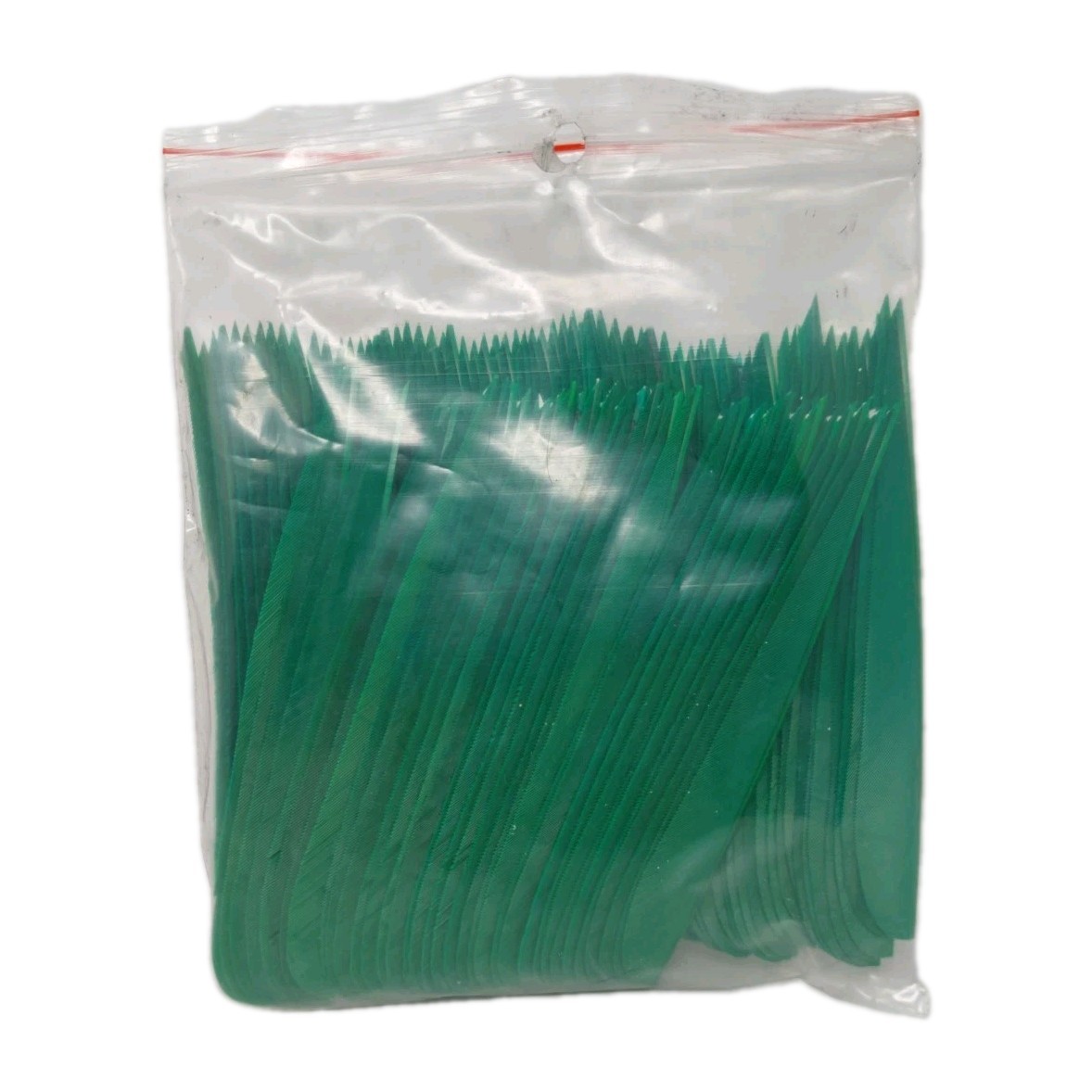 100 Pack Archery Arrow Feathers 5" Right Wing: Parabolic Forest Green