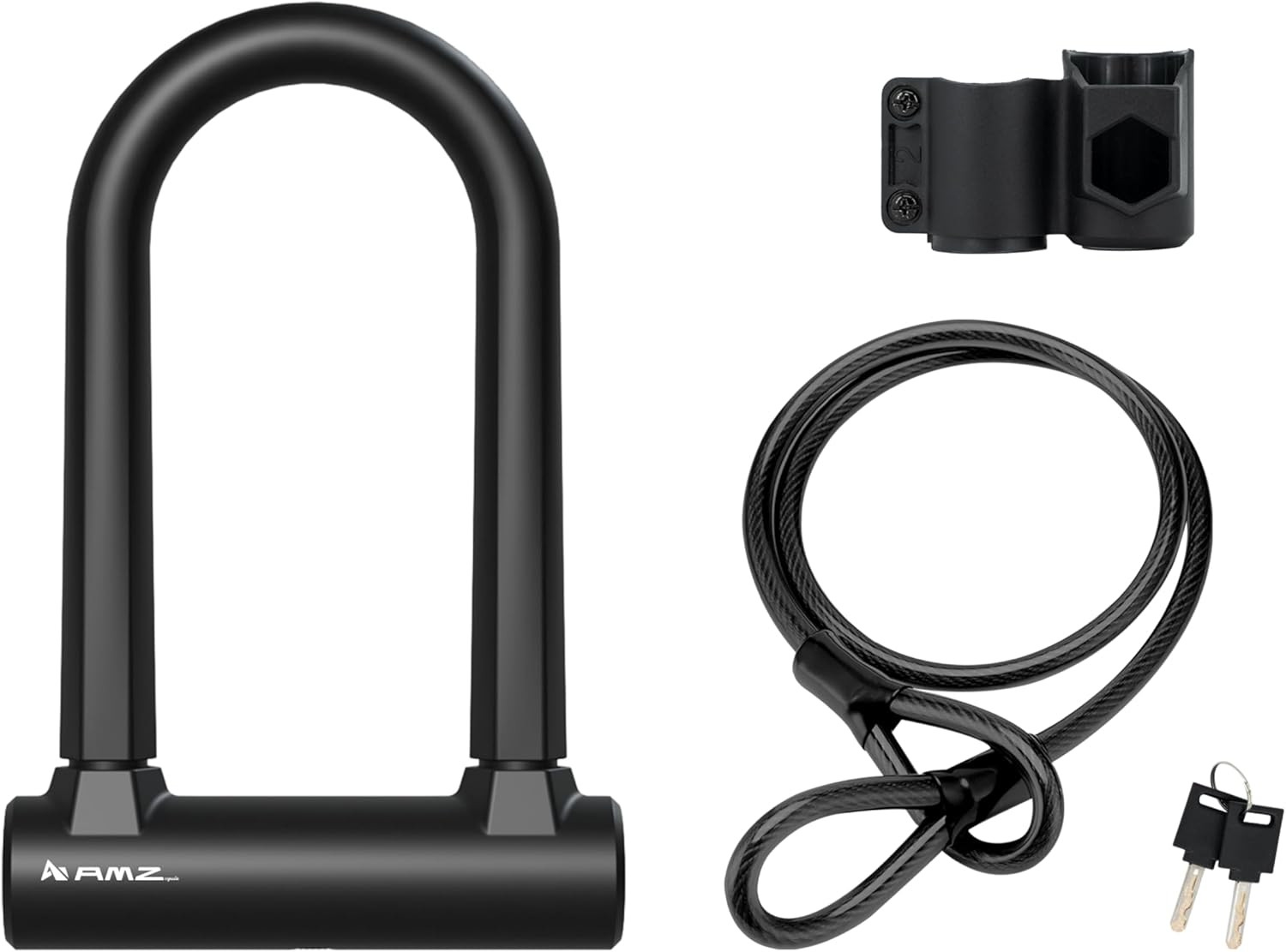 Heavy-Duty U Lock for Bike & E-Bike – anti Bolt Cutter Steel Bike Lock with Fram