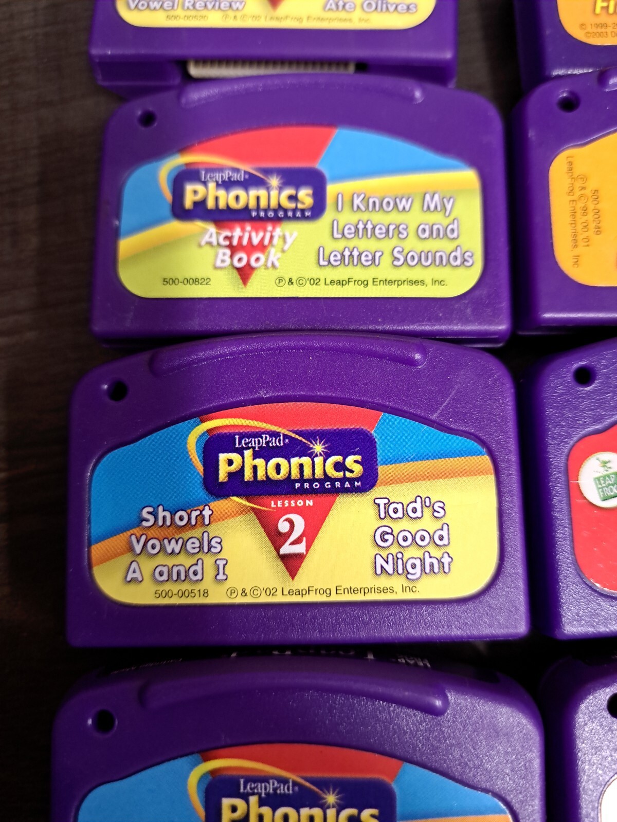 Lot of 7 Leap Frog LeapPad Phonics Reading Math Finding Nemo