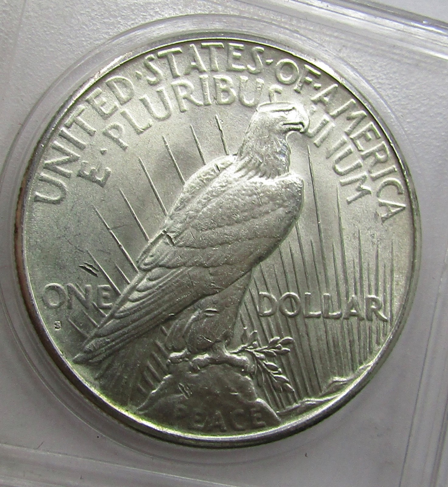 1928-S Peace Dollar, Choice AU/Unc