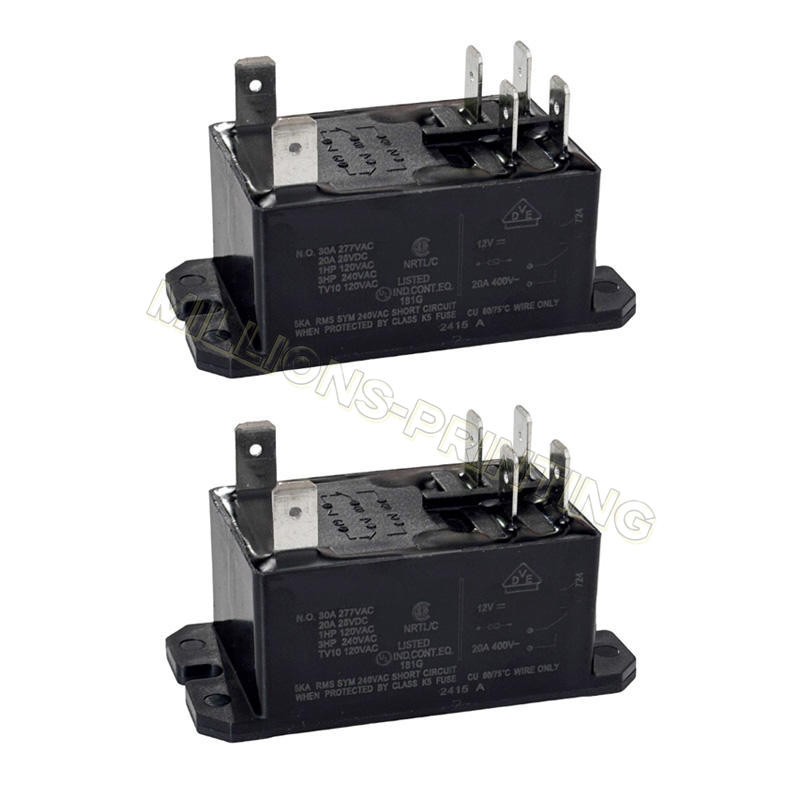2X For TE CONNECTIVITY/Potter & BRUMFIELD T92P7D22-12 Power Relay, 12VDC, 30A