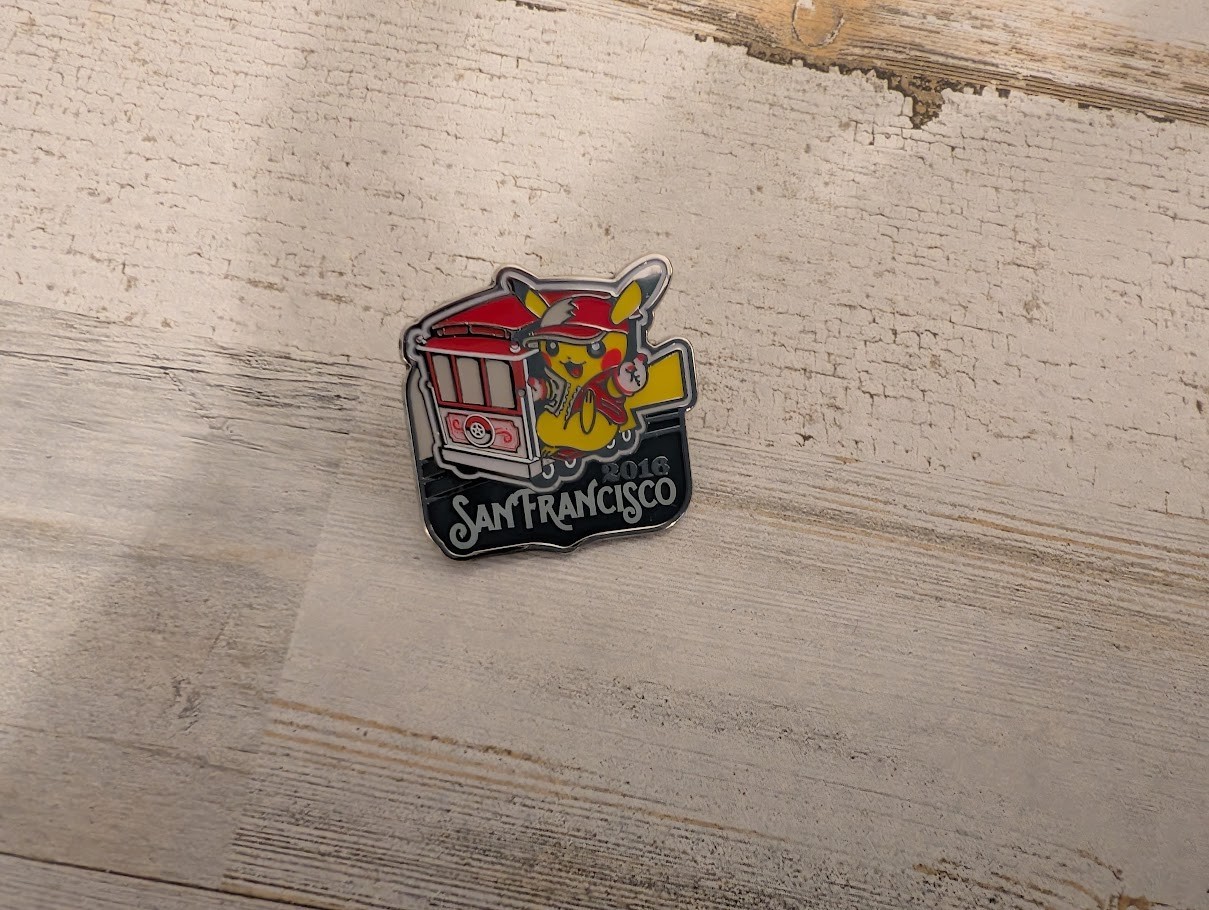 Pokemon Pikachu 2016 San Francisco World Championship Collector's Pin