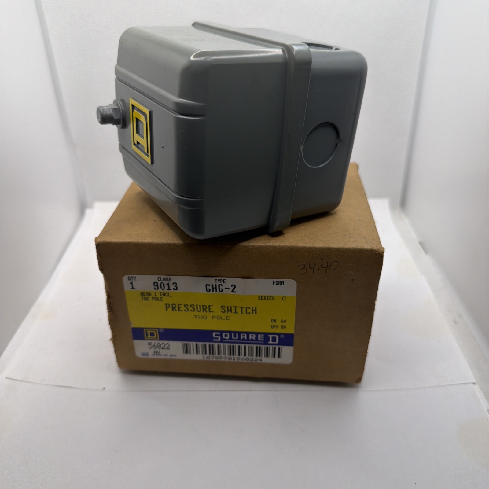 Square D Pumptrol 9013 GHG-2 B Water Pump Pressure Switch 56022 NOS