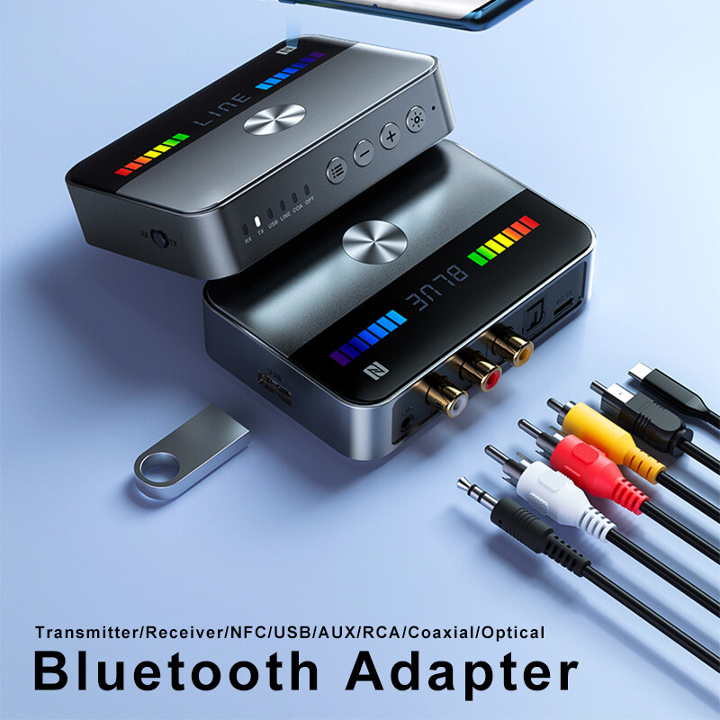 Bluetooth Transmitter Receiver Long Range For TV Home Car Stereo Audio Adapter