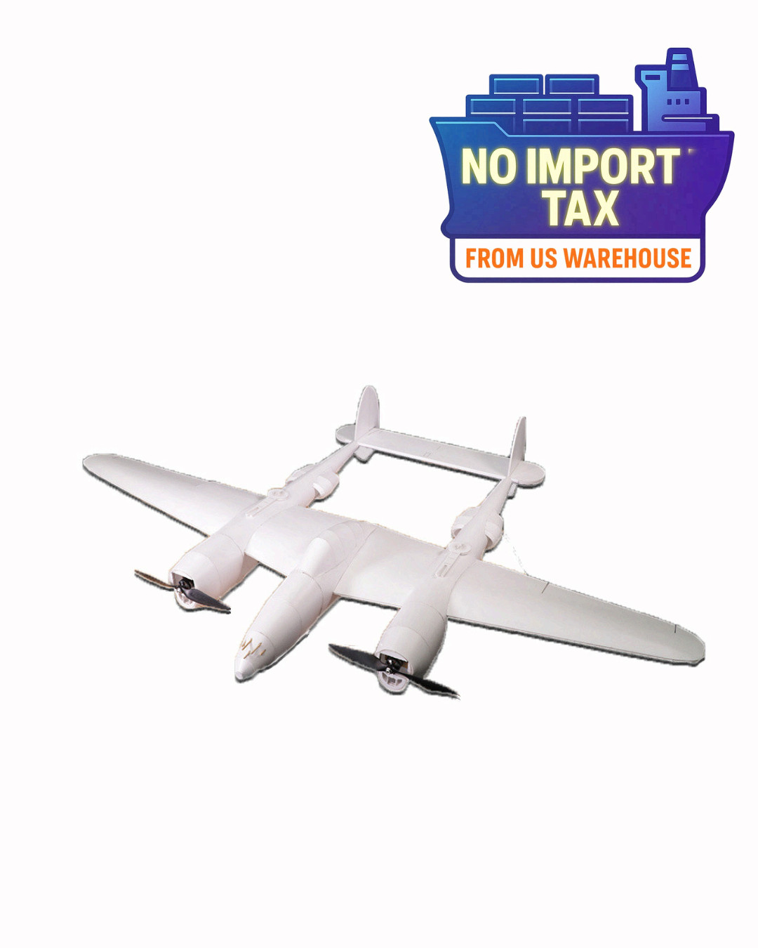 P-38 Lightning MKR2 RC Airplane Master Series Laser Cut Foam Board Warbird Model