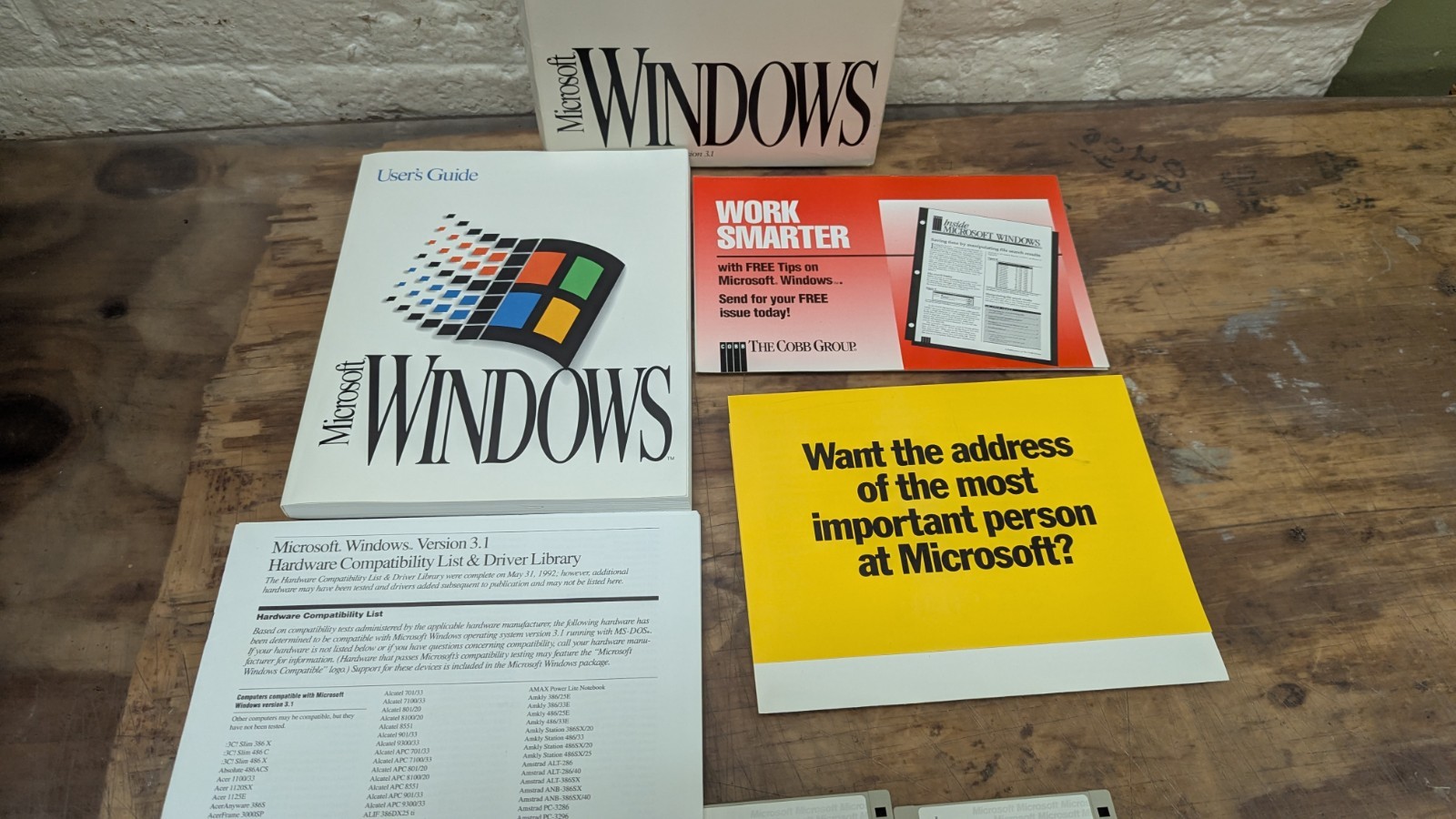 Microsoft Windows Operating System Version 3.1 Special Upgrade Edition Complete