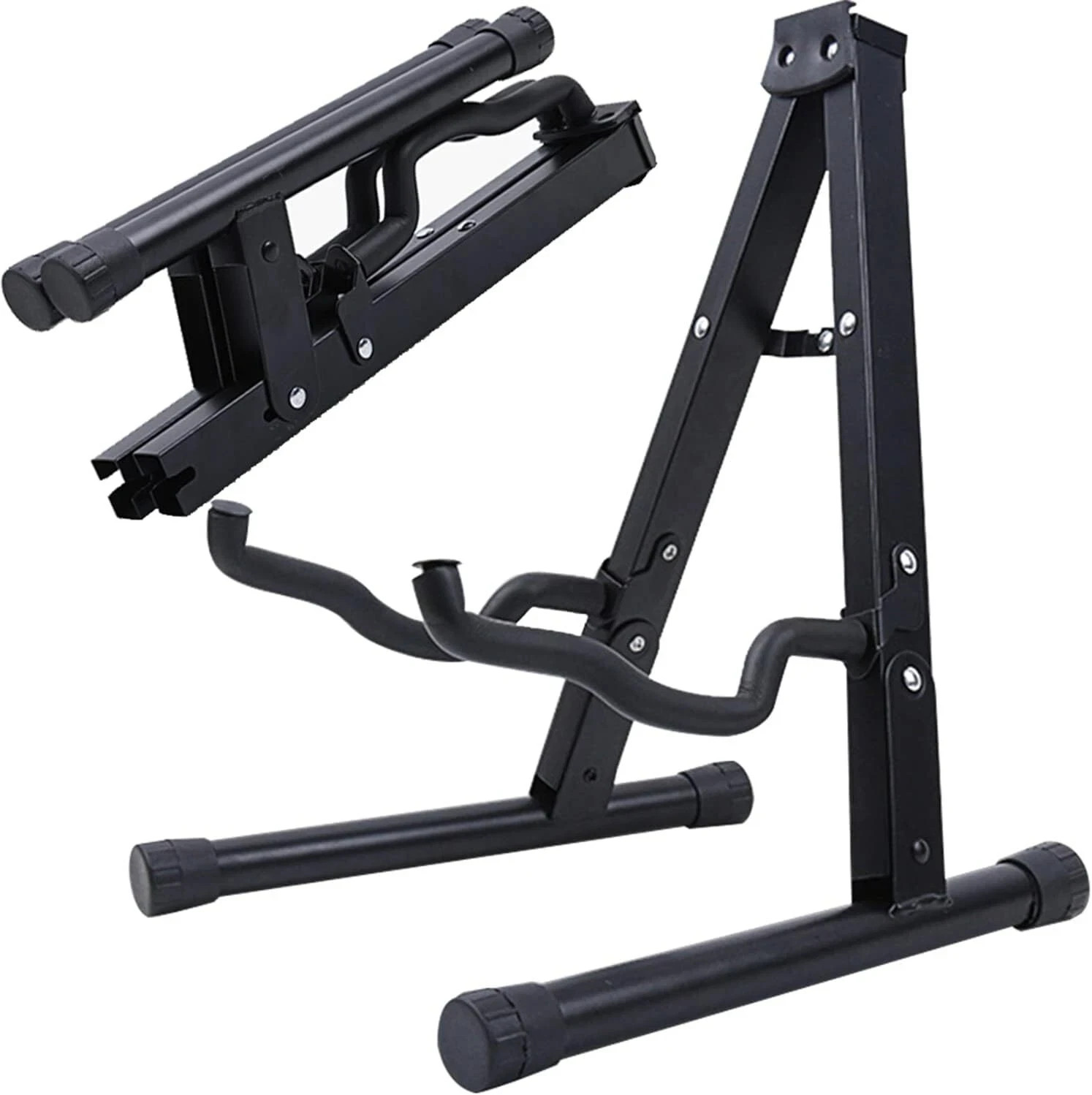 Guitar Stand - Electric, Acoustic Guitars and Bass, Banjo Stand, A-Frame Metal F