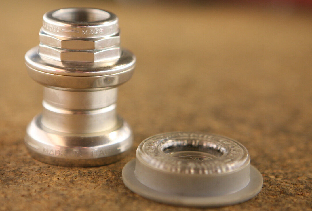 Vintage 1990's NOS NEW Campagnolo Athena silver 1" inch threaded headset