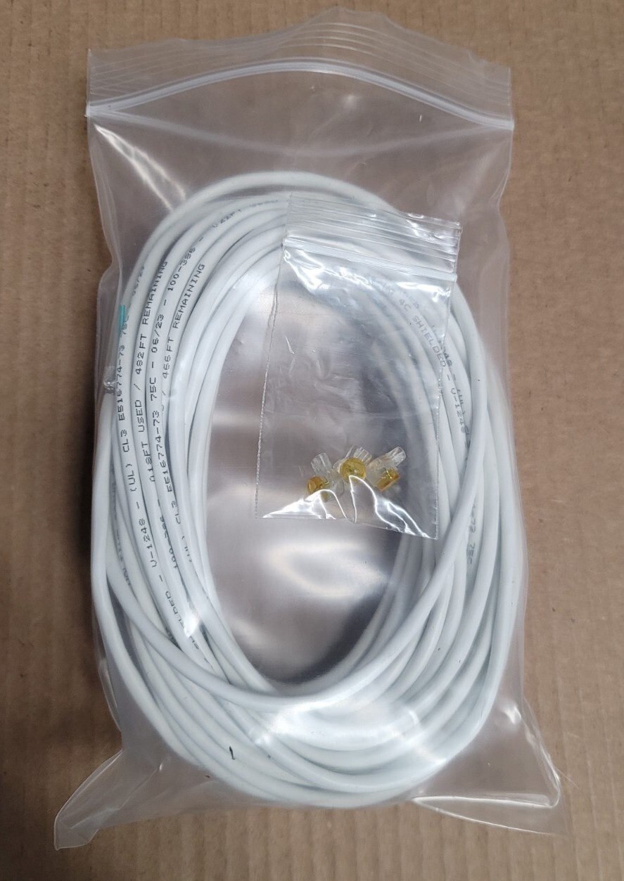 AMR/AMI/Touch Read Meter Reading Cable, Copper 3-Wire, Shielded 22AWG, 50' Coil,