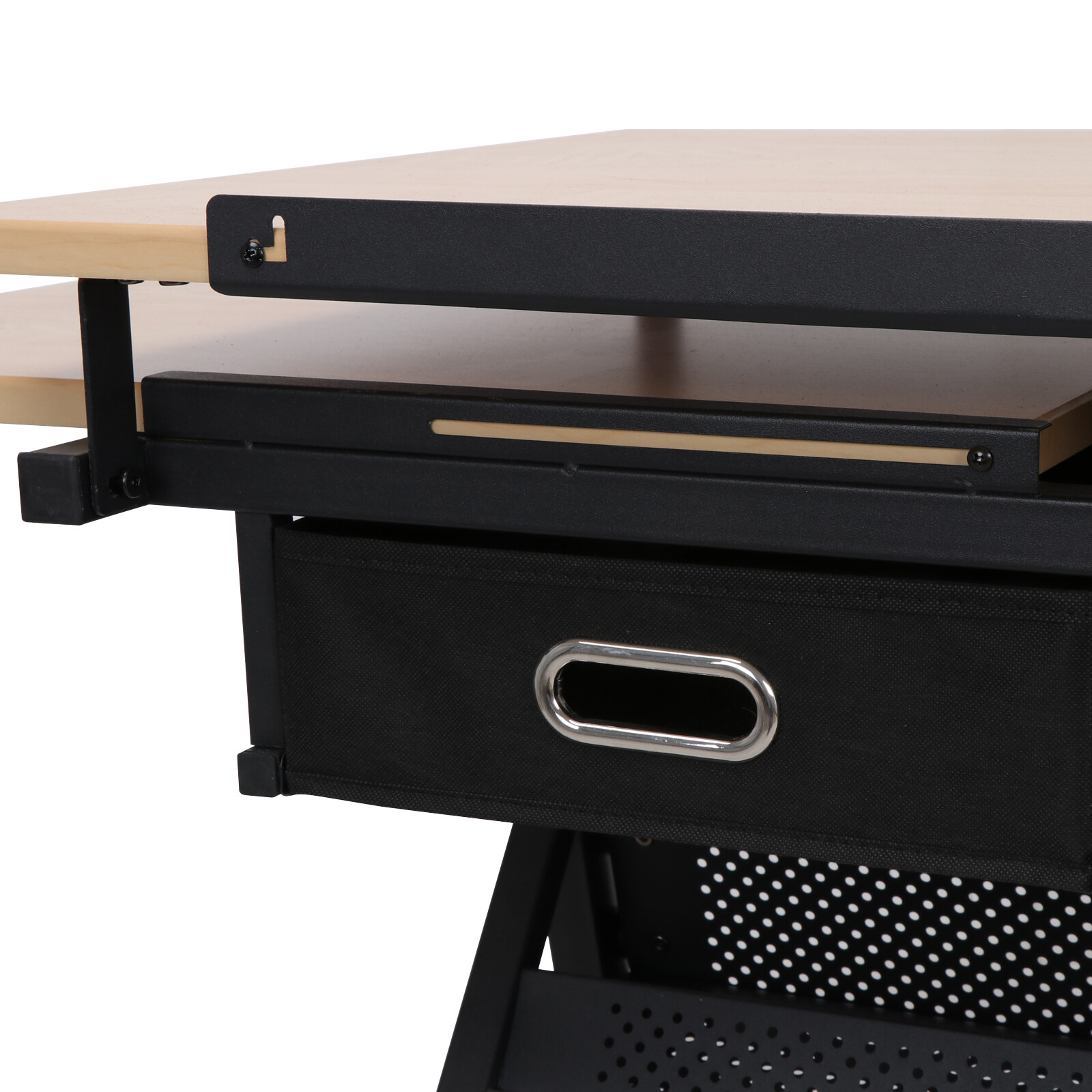 Drafting Table Art Artist Desk Drawing Table Adjustable Tilted Tabletop w/Stool