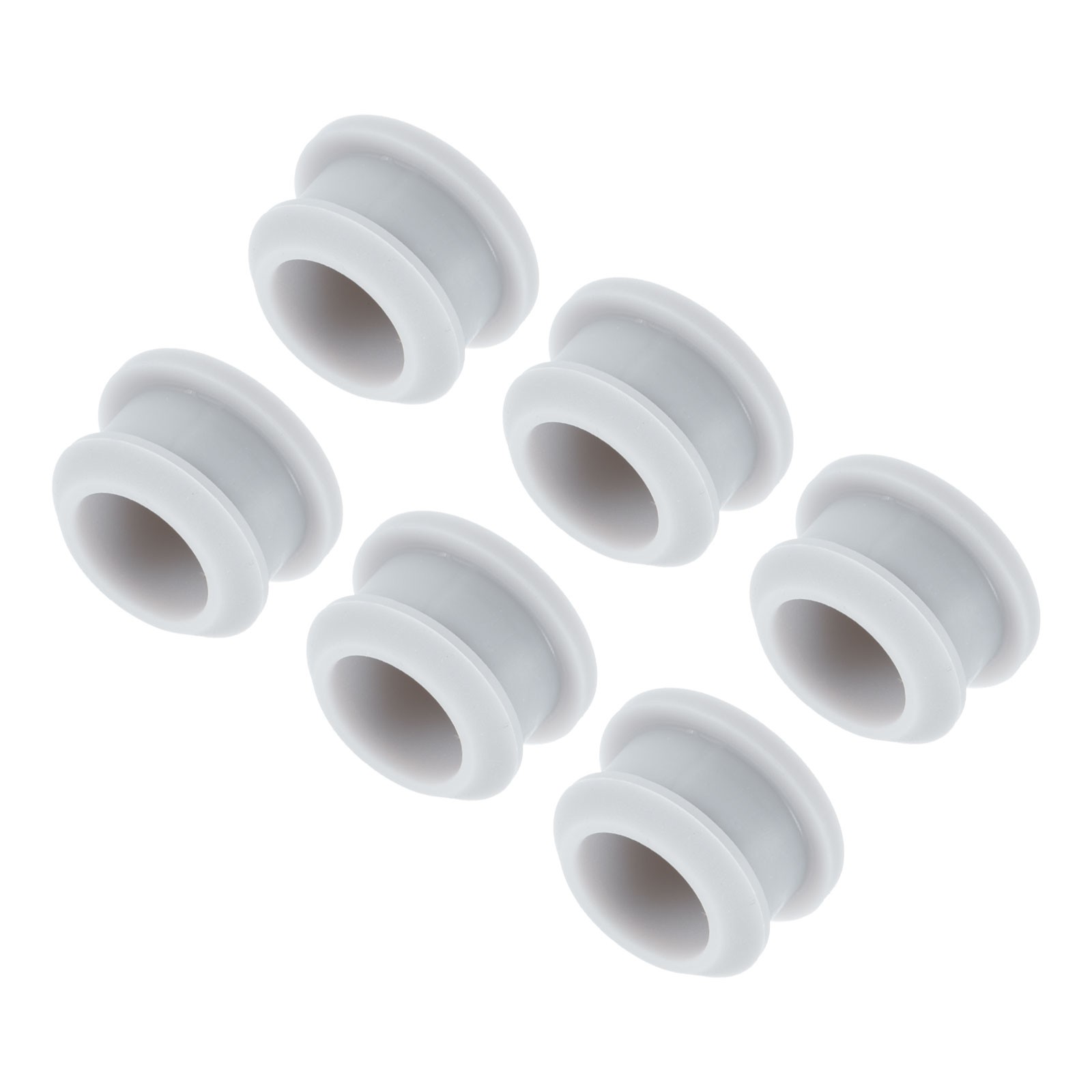 Silicone Snap in Locking Hole Plugs, Seal Cover Panel Round 16mm Grey,6Pcs