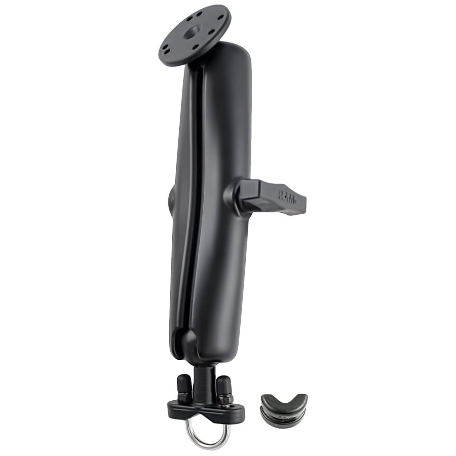 RAM-231-D-202U RAM Handlebar U-Bolt Double Ball Mount - C Si...