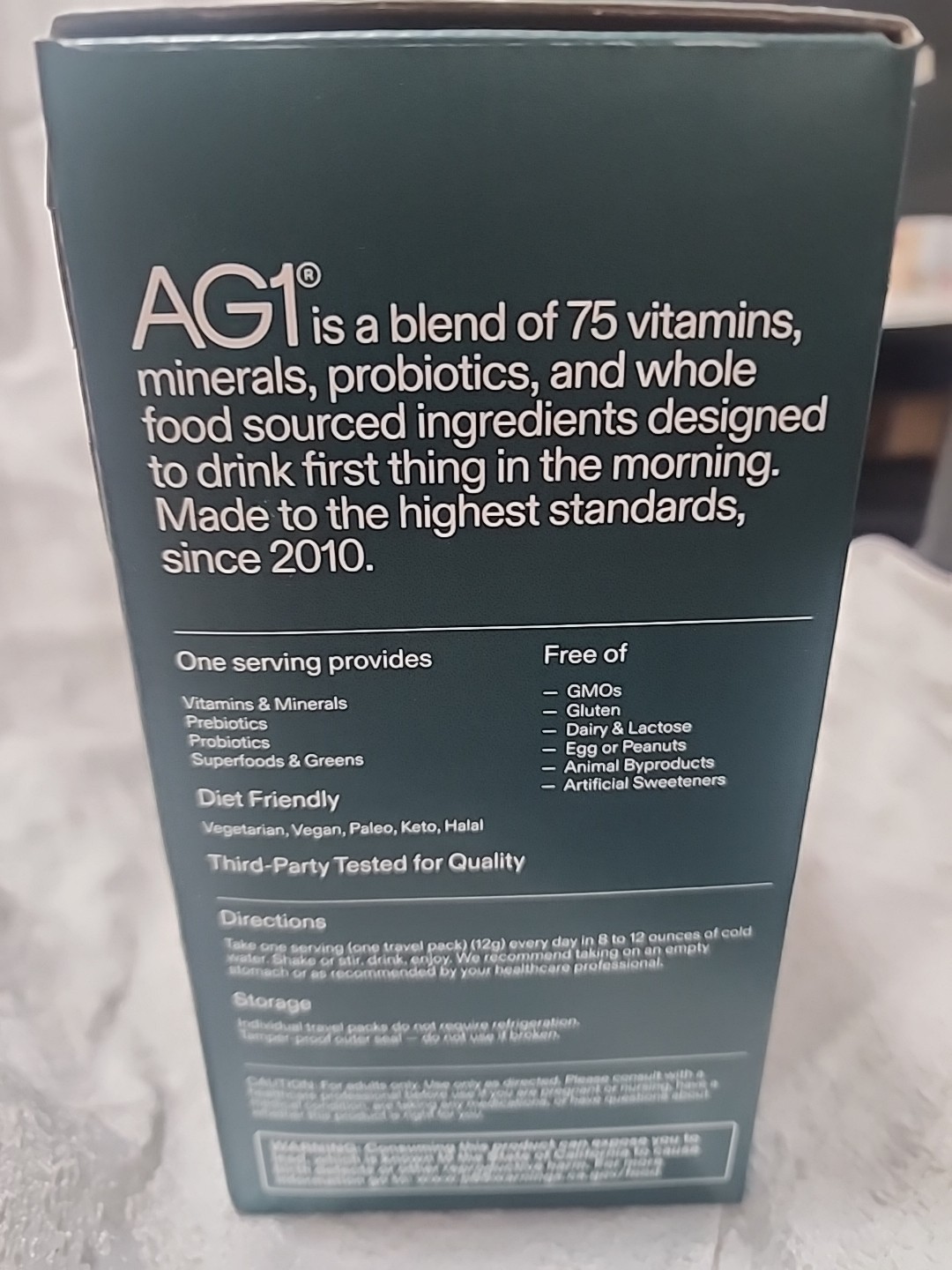 AG1 Daily Foundational Nutrition, 40-Count Exp. 12/2026