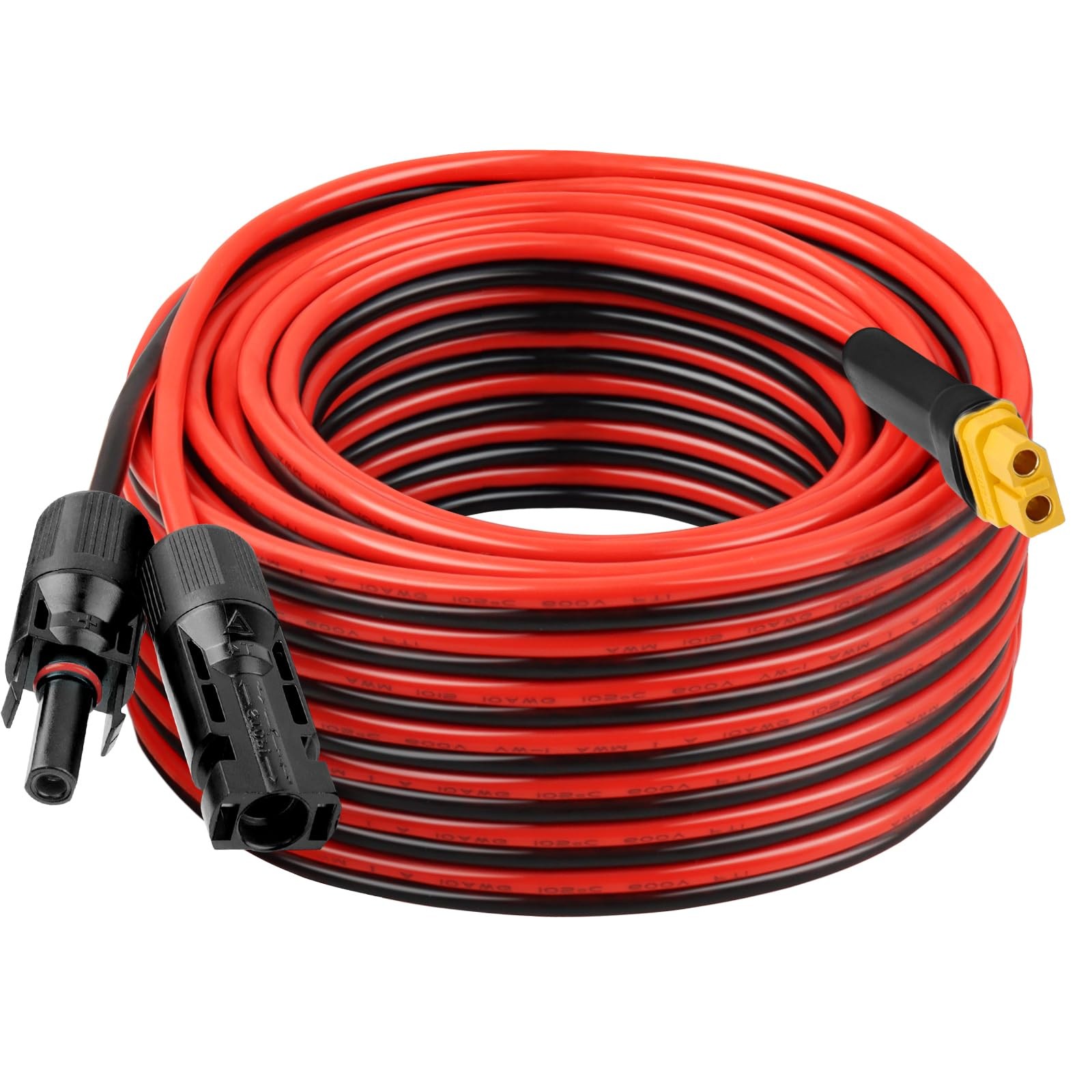 10AWG 40FT XT60 Solar Extension Cable 2 3 6 10 15 20 25 35 40 50 75 100FT XT6...