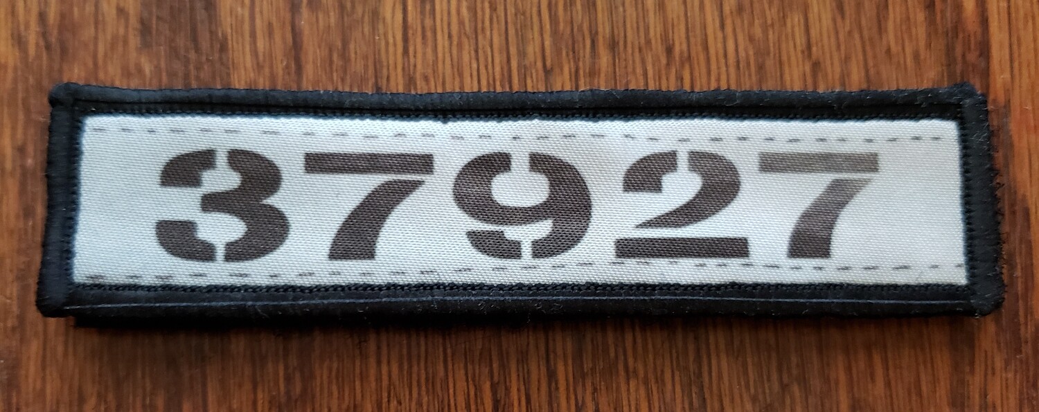 Shawshank Andy's Prisoner Number Morale Patch Military Tactical Army USA Flag