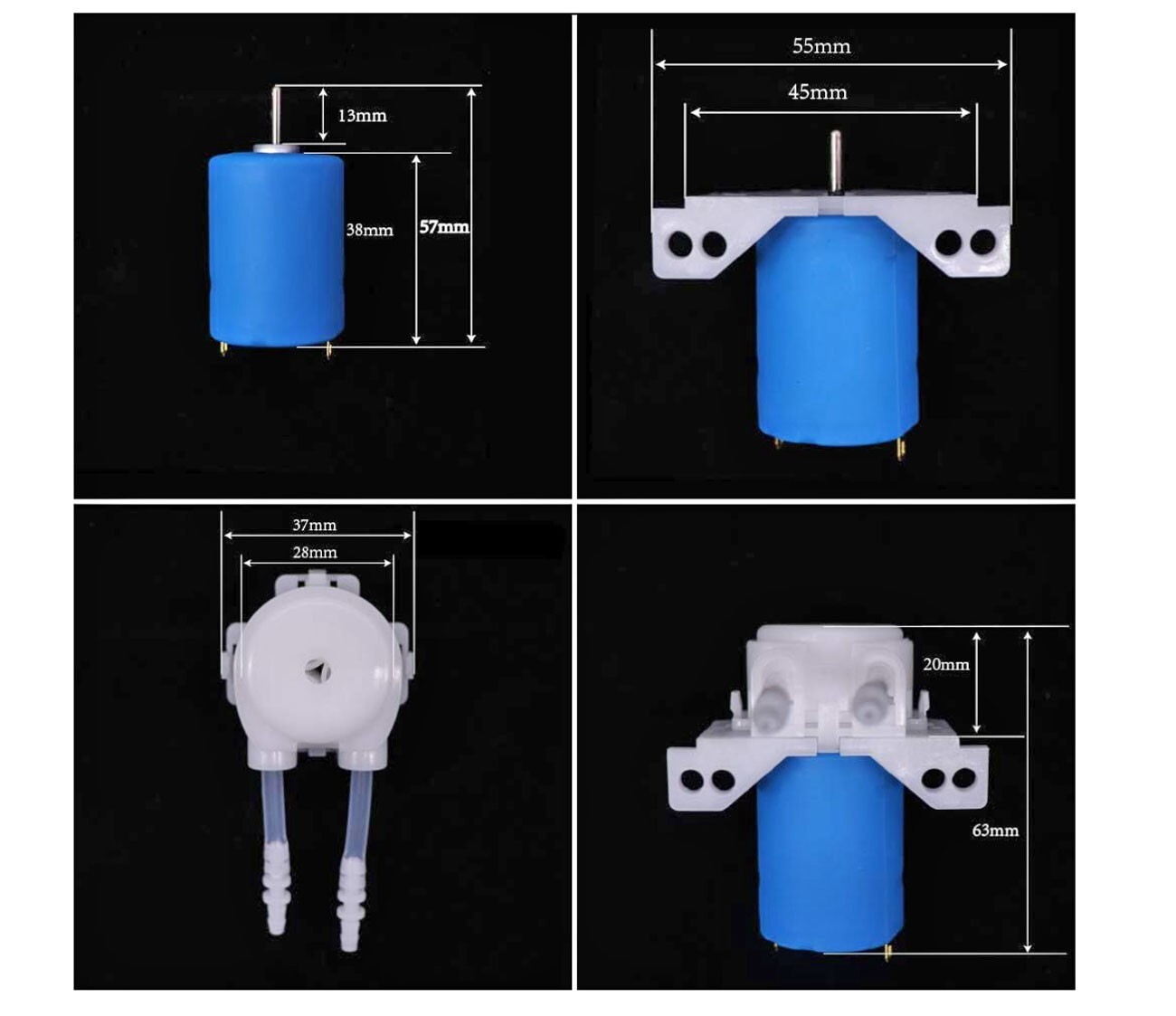 Peristaltic Pump, DC 12V Small Dosing Peristaltic Pump-Metering Pump-Hose Pump