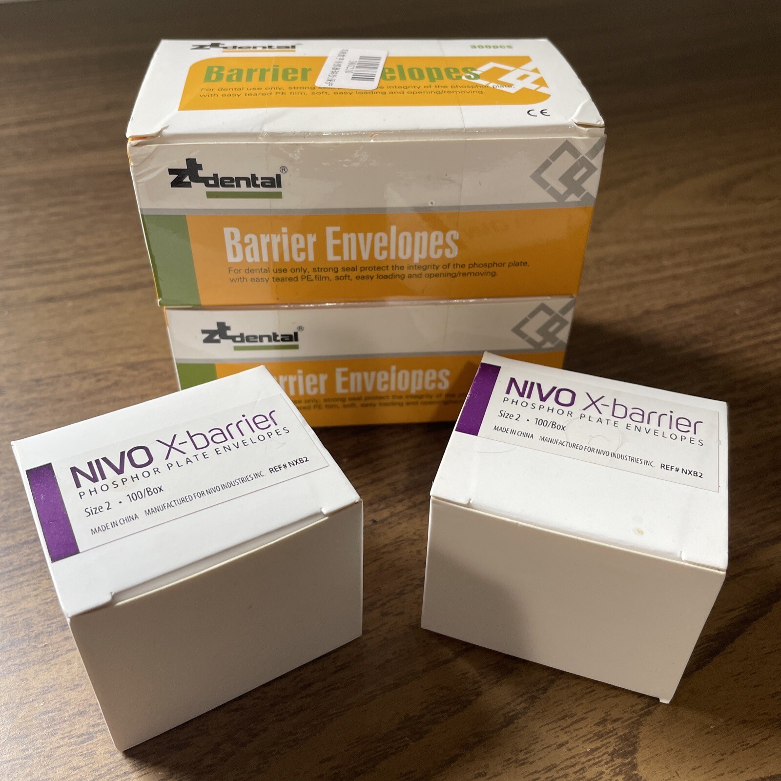 Dental Barrier Envelopes SIZE #2 for X-Ray Scan - Phosphor Plates ASSORTED (800)