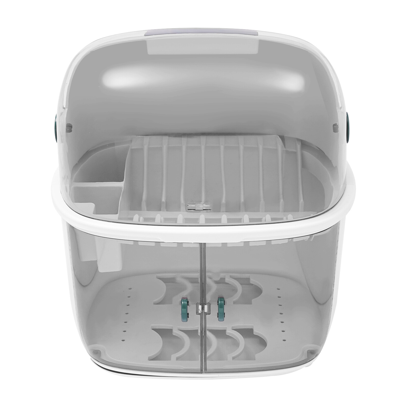 2 Tier Plastic Drying Rack for Kitchen, Dish Drying Rack 2-tier Dish Drying Rack