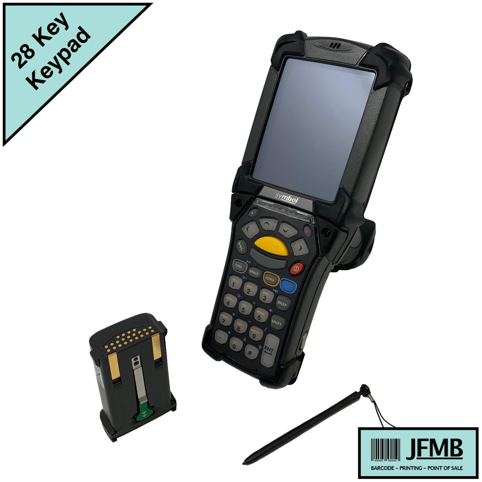 Zebra Barcode Scanner MC9190-GA0SWAQA6WR 1D 28 Key WM 6.5 Motorola Symbol