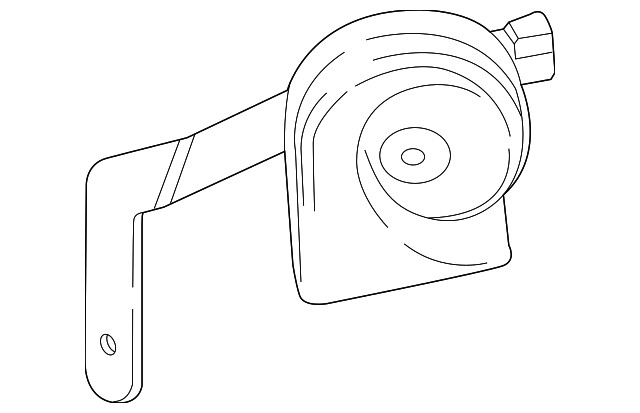 Genuine GM High Note Single Horn Assembly 84377338