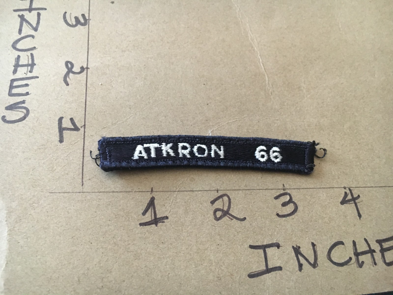 US NAVY SHOULDER STRIP TAB *** rocker *** Patch Atkron 66