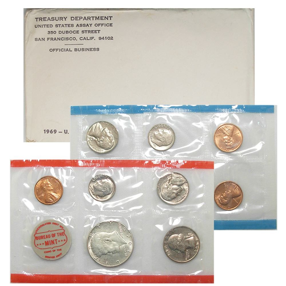 1969 U.S. Mint Set GEM BU OGP