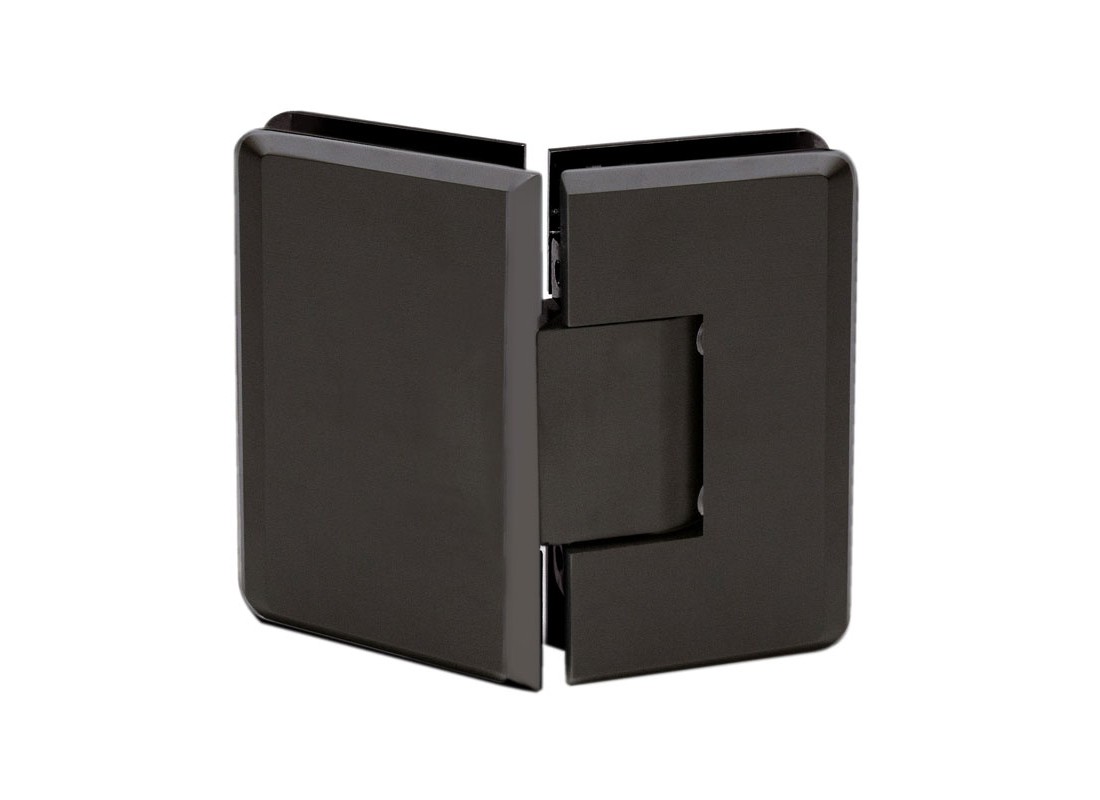 FHC Carolina 135 Degree Glass-to-Glass Hinge, Brass, Oil Rubbed Bronze Finish