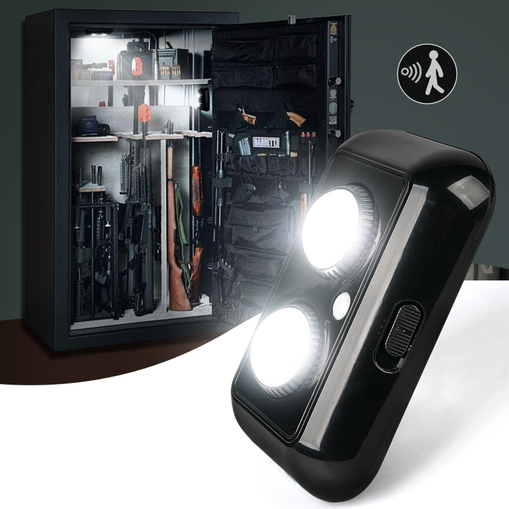 Gun Safe Light for Home Handgun W/ Motion Sensor /Switch For Bedroom Cabinet