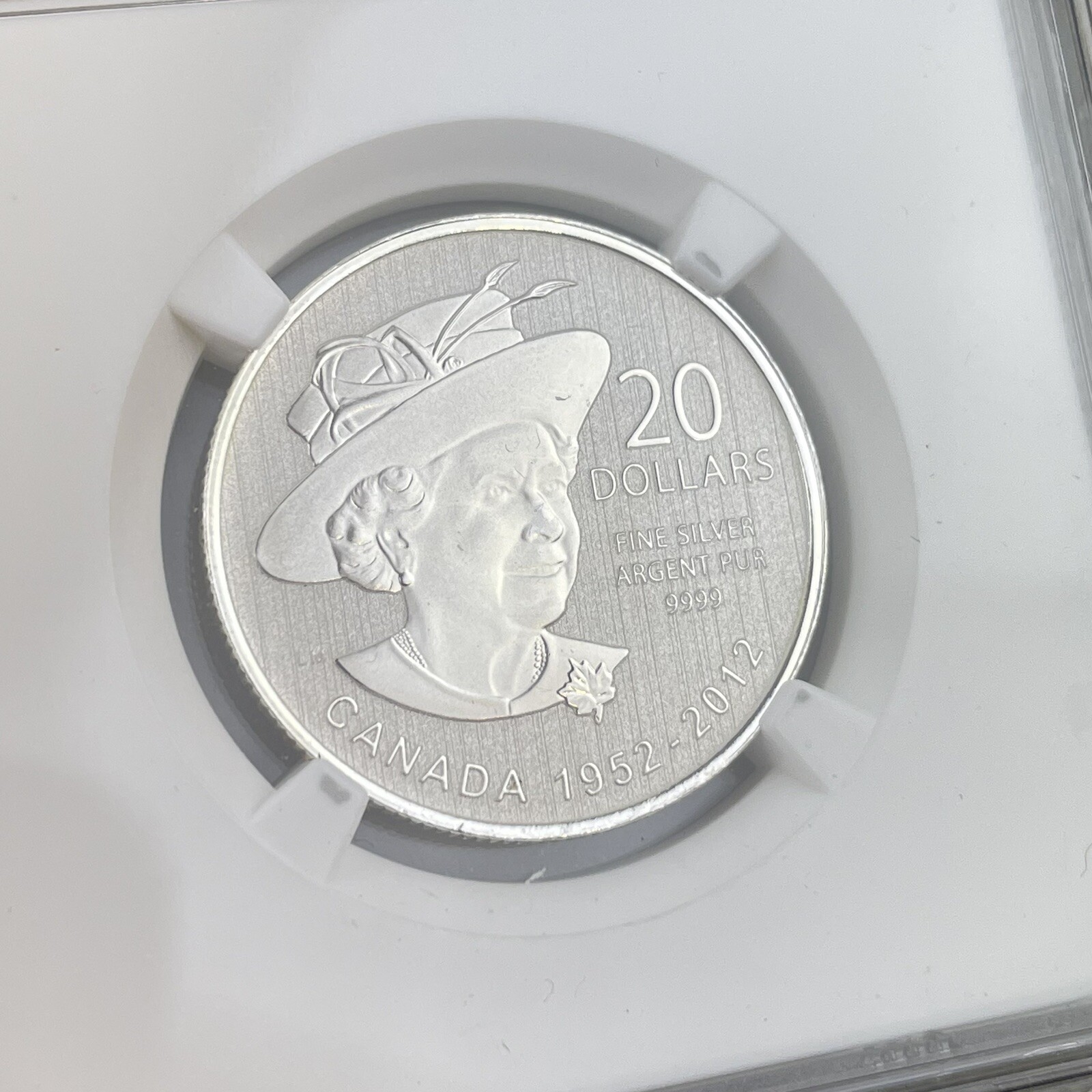 2012 Canada Silver $20 Twenty Dollars Queens Diamond Jubilee SP 70 NGC Graded