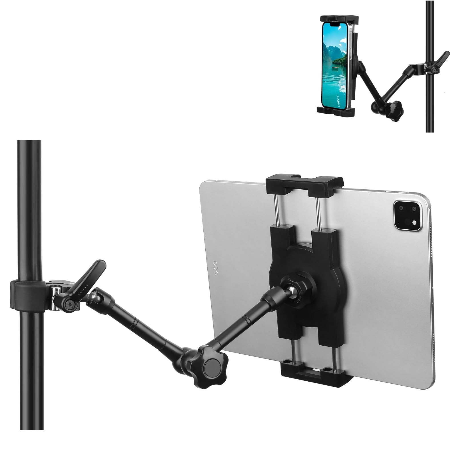 iPad Holder for Microphone Stand/Mic Music Stand,Mount with 4.7~12.9" / Nexus...