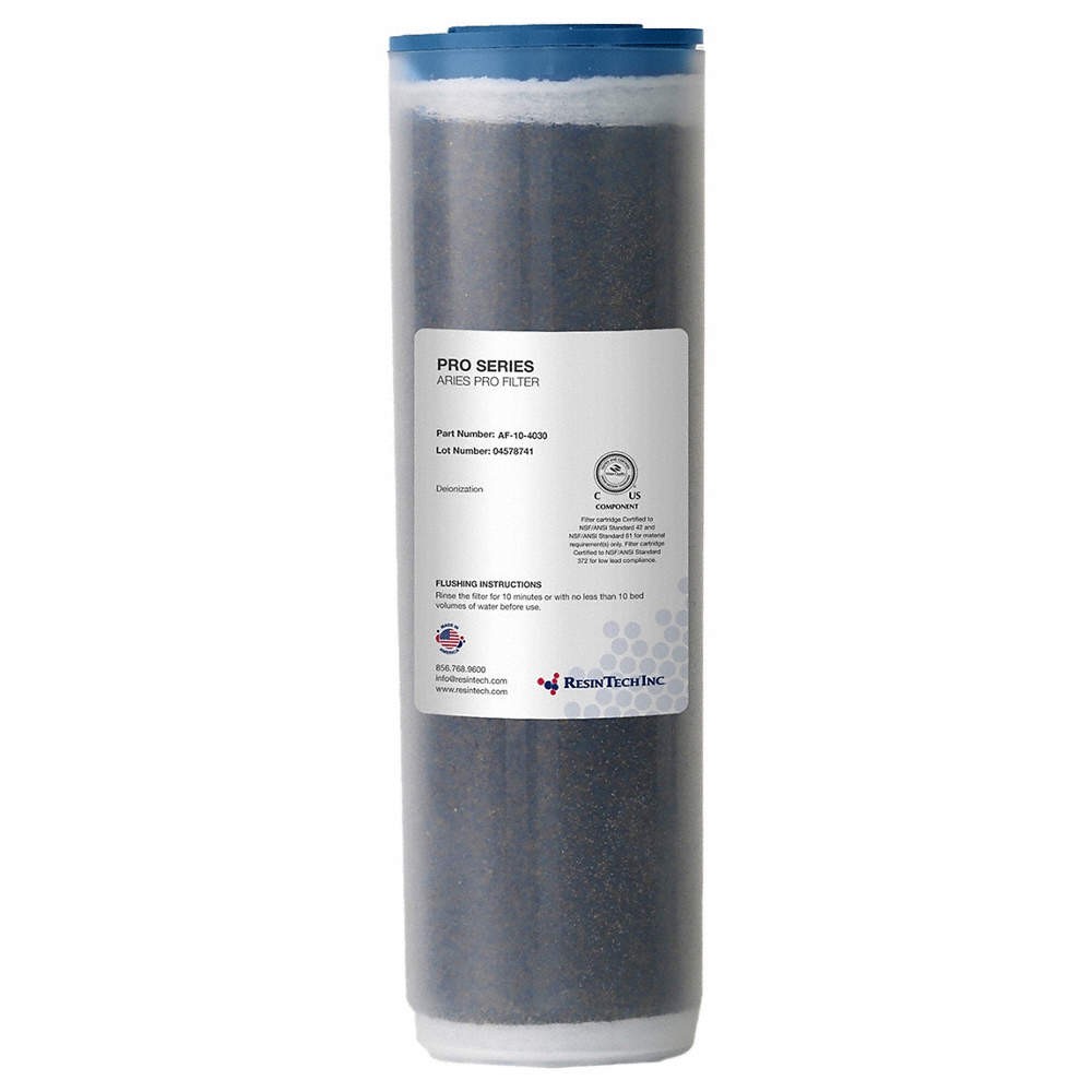 RESINTECH AF-10-4030 DI Color Changing Cartridge,3 x 10 in. 44C654