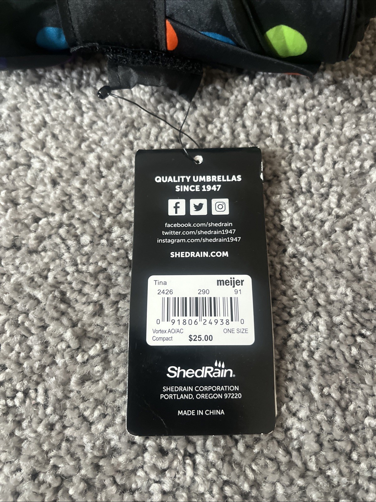 Shedrain Vortex Umbrella Tina 2426