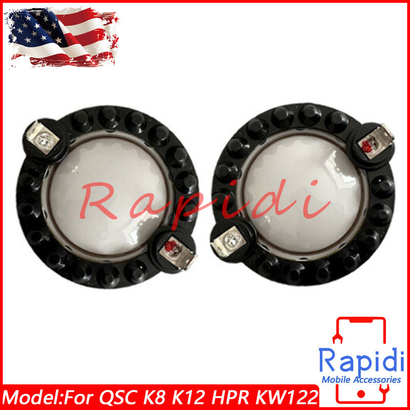 2* For QSC K8 K12 HPR KW122 KW152 KW153 QSC SP-000184-00 Speaker Diaphragm 8ohm
