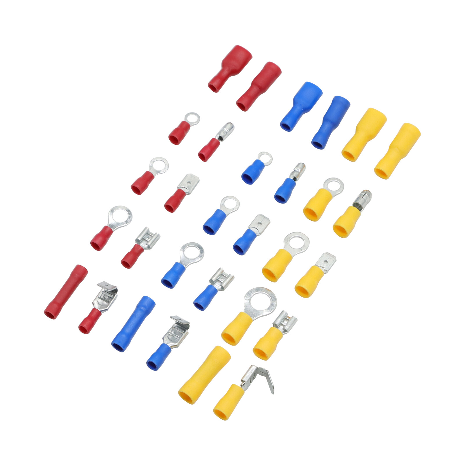 480pcs Electrical Wire Connector Assorted Insulated Crimp Terminal Spade Set Kit