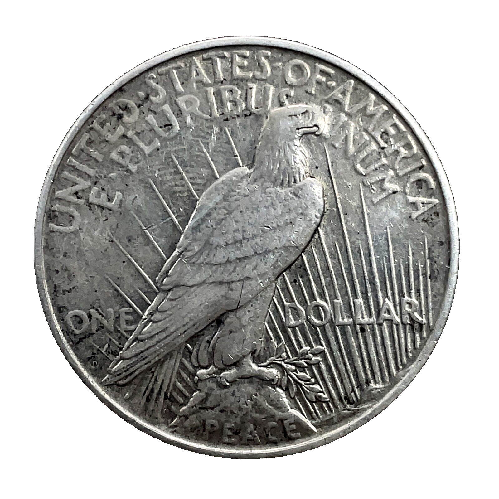 1927-D Peace Dollar AU/UNC. 90% Silver $1 US Coin Collectible #262