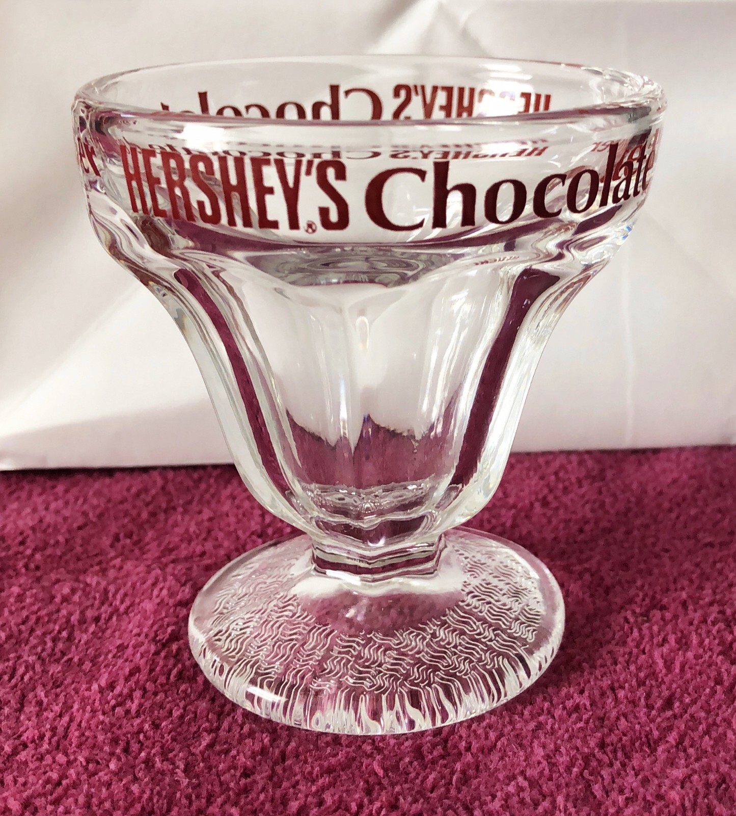 Vintage Hershey's Chocolate Lover Ice Cream Dish