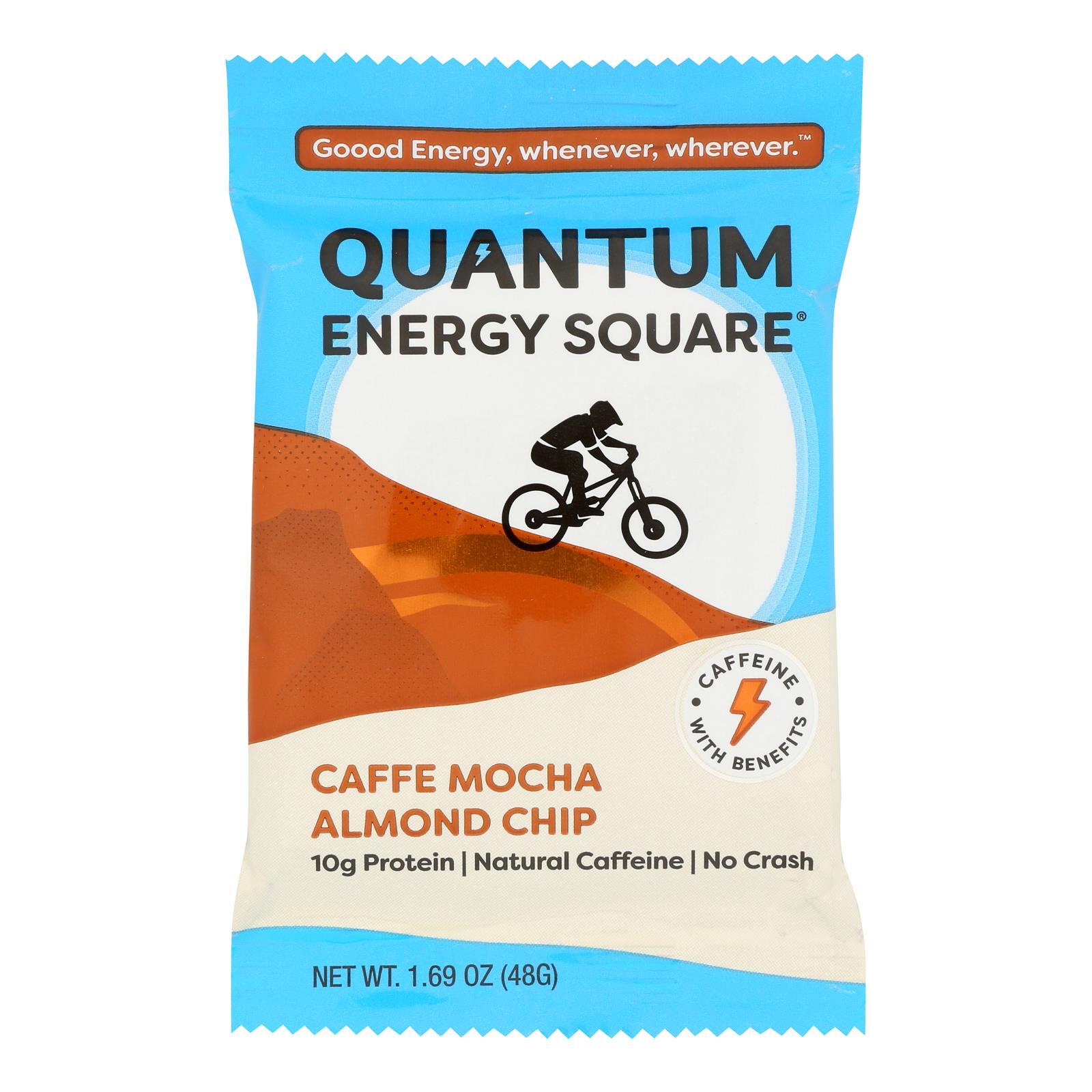 Quantum Energy Squares Caffe Mocha Almond Bar 1.69 oz Pack of 8