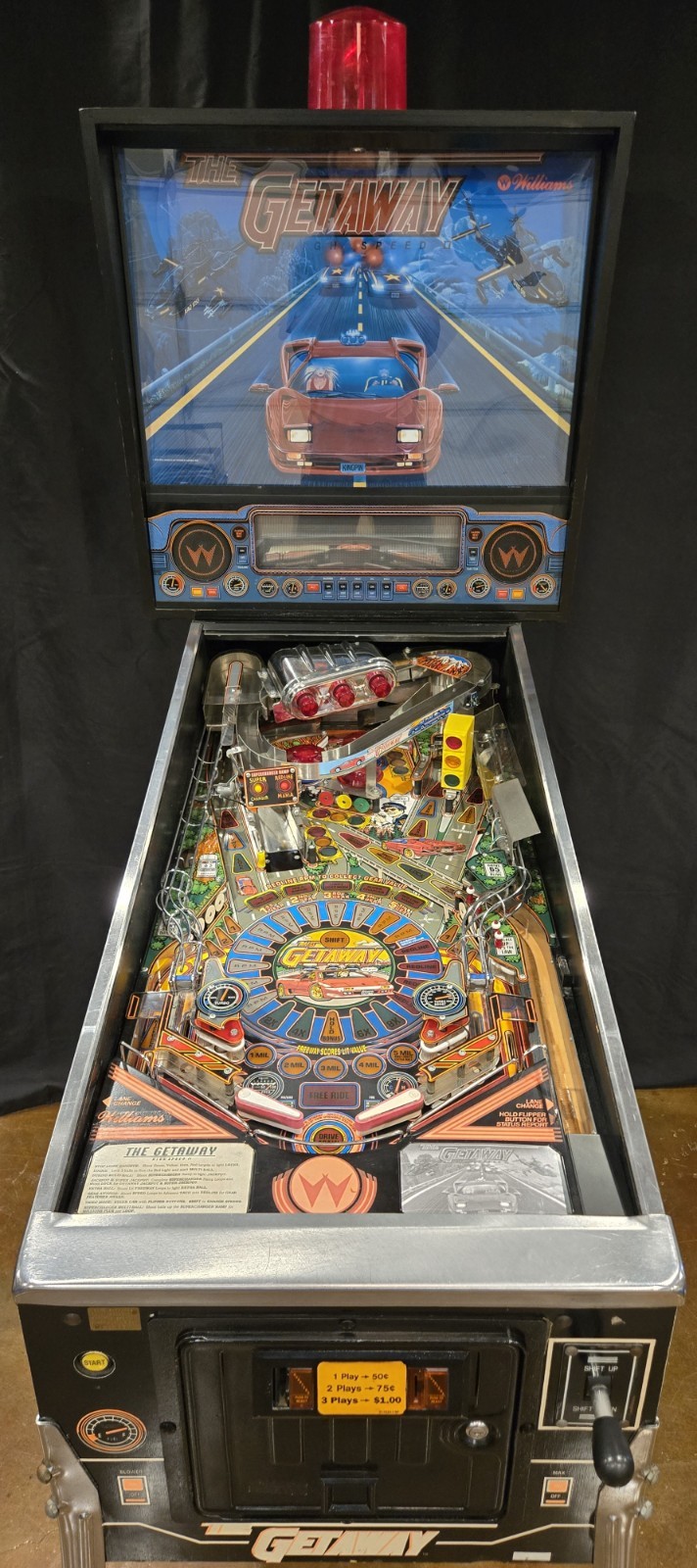 Refurbished The Getaway: High Speed II Pinball Machine (Williams) 1992