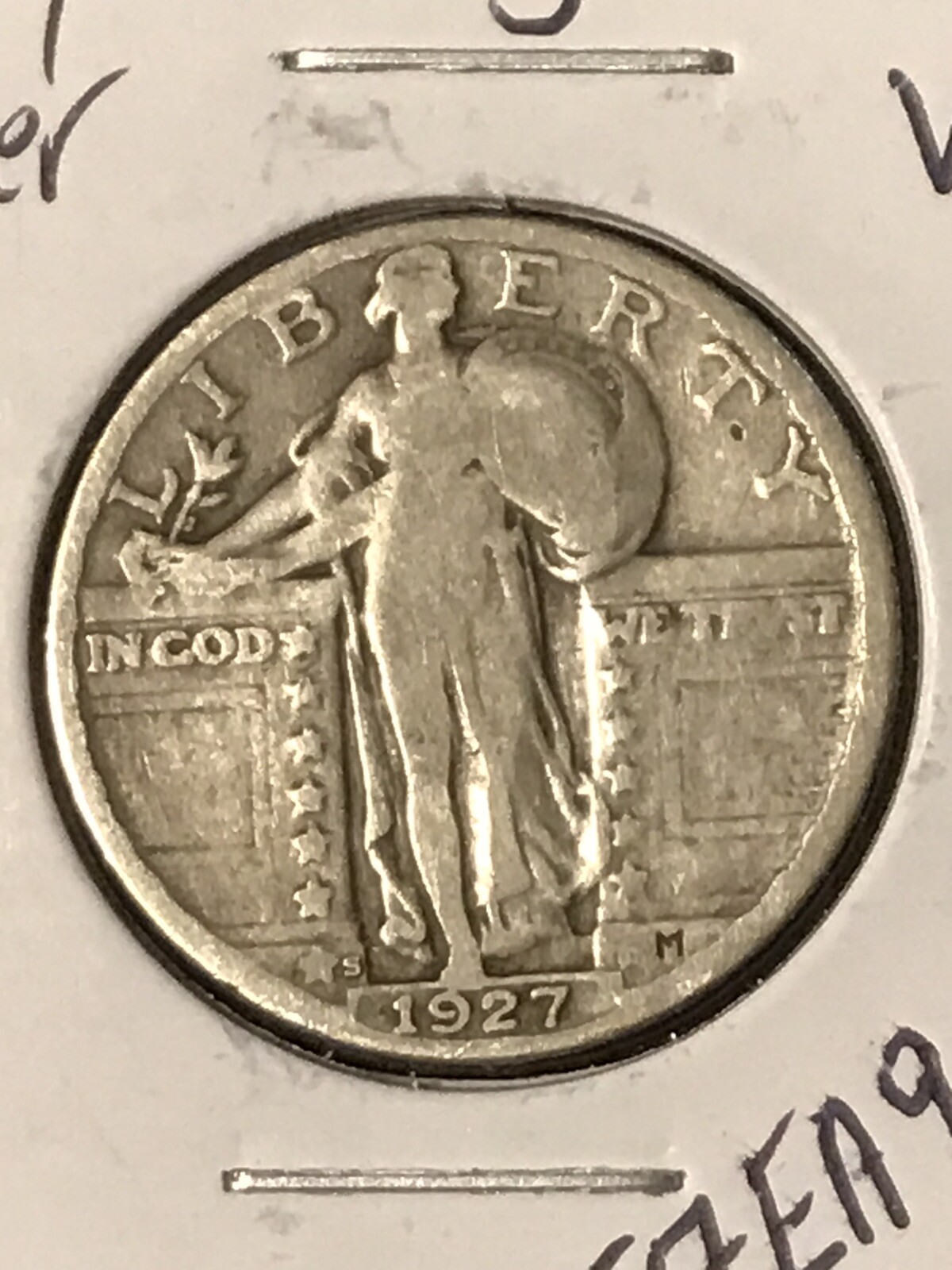 1927-S Liberty Standing Quarter     Key date
