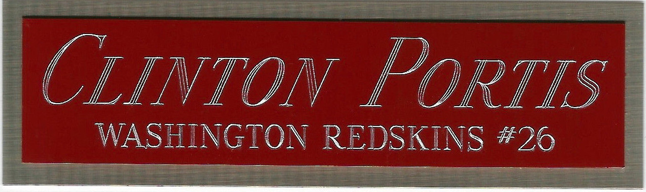 CLINTON PORTIS REDSKINS NAMEPLATE AUTOGRAPH SIGNED FOOTBALL HELMET JERSEY PHOTO