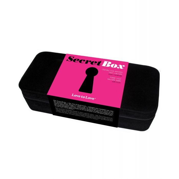 Love to Love Secret Box - Black - Adult Toy Storage Case - Coded Padlock Incld