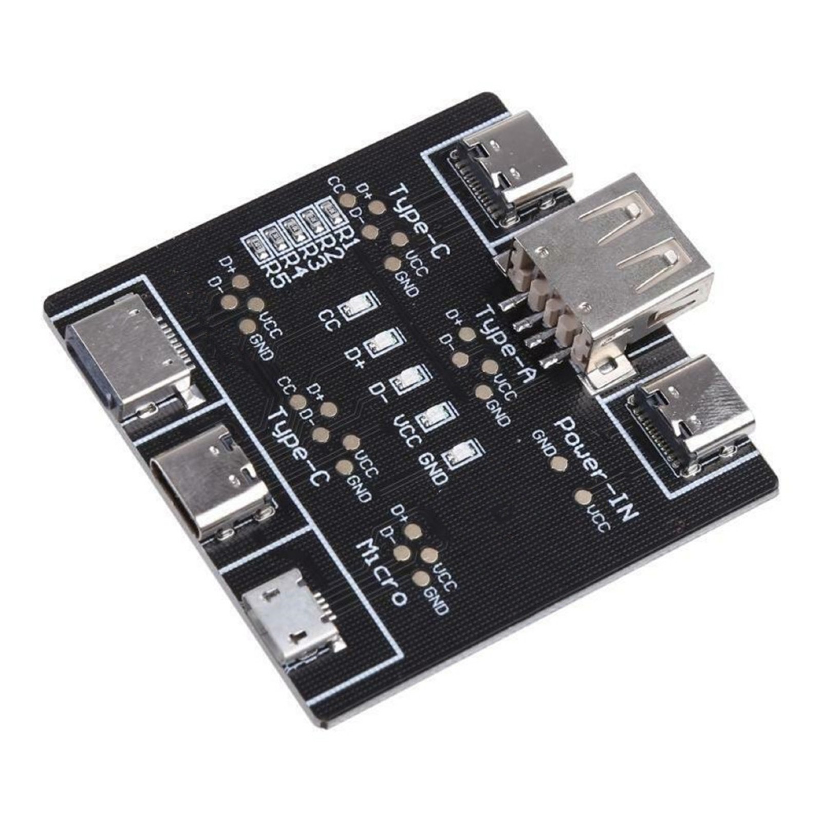 DT3 USB Data Cable Tester Fast Detecter Tool PCB Board For iPhone Micro Type C